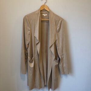 Max studio faux suede super soft with stretch jacket